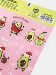 Тёмно-серый наклейки новогодние для ежедневника, цветов и подарков на Новый год