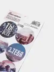 Серый наклейки новогодние для ежедневника, цветов и подарков на Новый год
