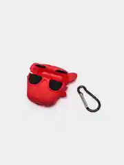 Багровый чехол для беспроводных наушников на AirPods 4 mini TWS Pro 4 "Мультяшка"