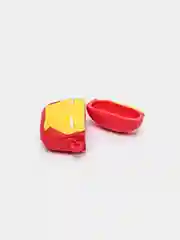 Бордовый чехол для беспроводных наушников на AirPods 4 mini TWS Pro 4 "Мультяшка"