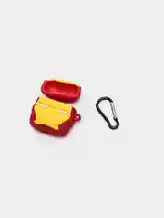 Бордовый чехол для беспроводных наушников на AirPods 4 mini TWS Pro 4 "Мультяшка"