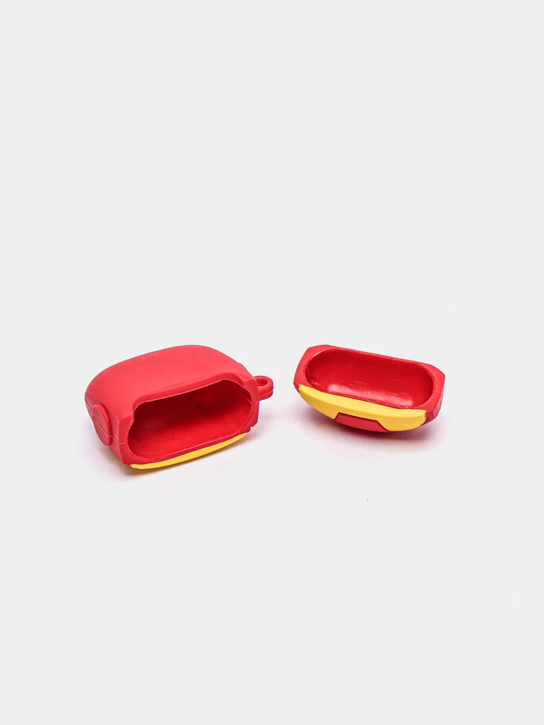 Бордовый чехол для беспроводных наушников на AirPods 4 mini TWS Pro 4 "Мультяшка"