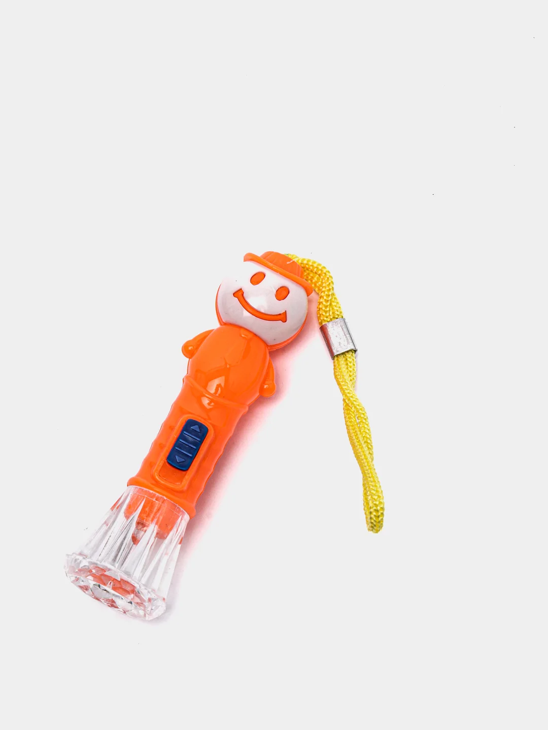 Оранжевый фонарь ручной "Человечек", 1 LED, 2.2 х 8.2 см
