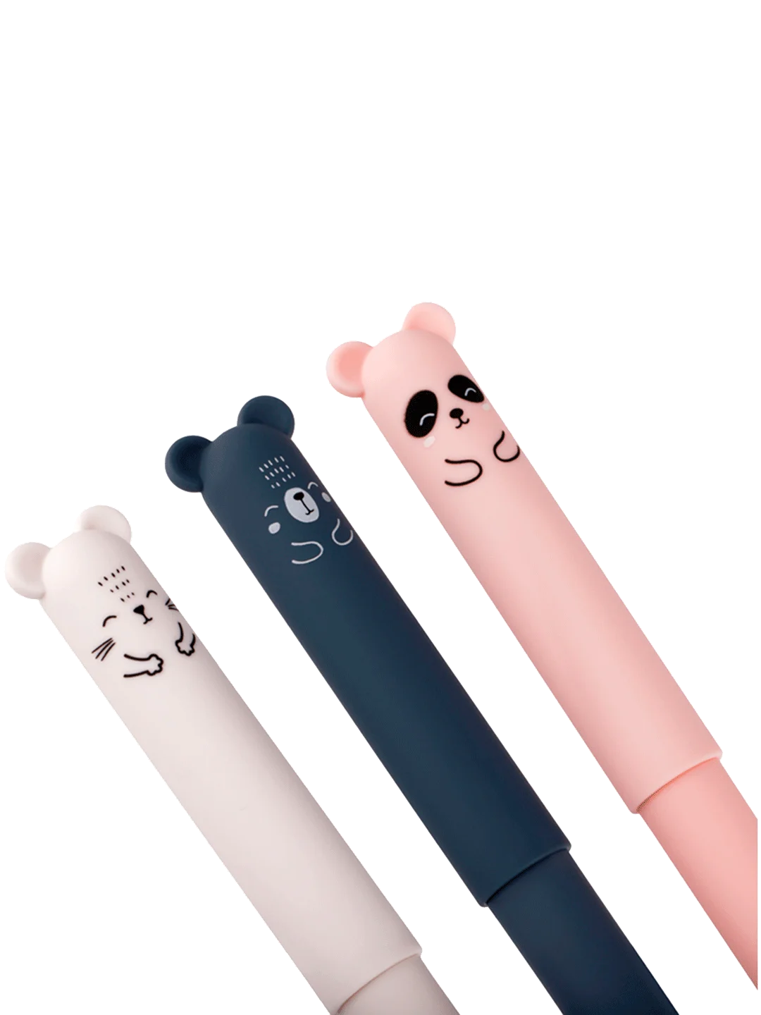 Белый ручка гелевая стираемая "Cutes"