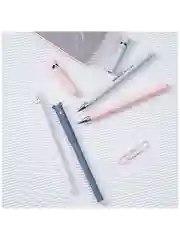 Белый ручка гелевая стираемая "Cutes"