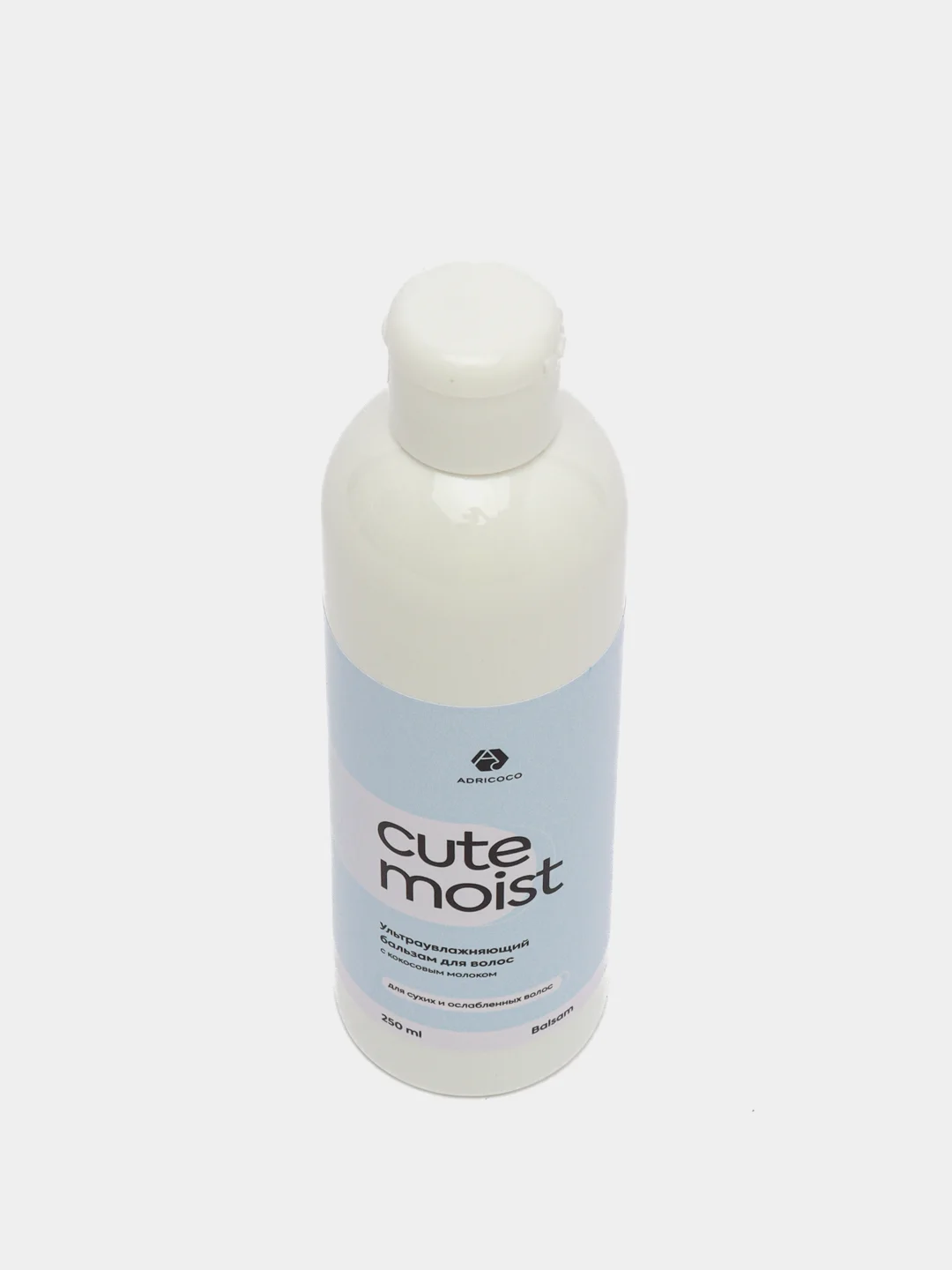 Ультраувлажняющий бальзам для волос Adricoco Cute Moist, с кокосовым молоком, 250 мл
