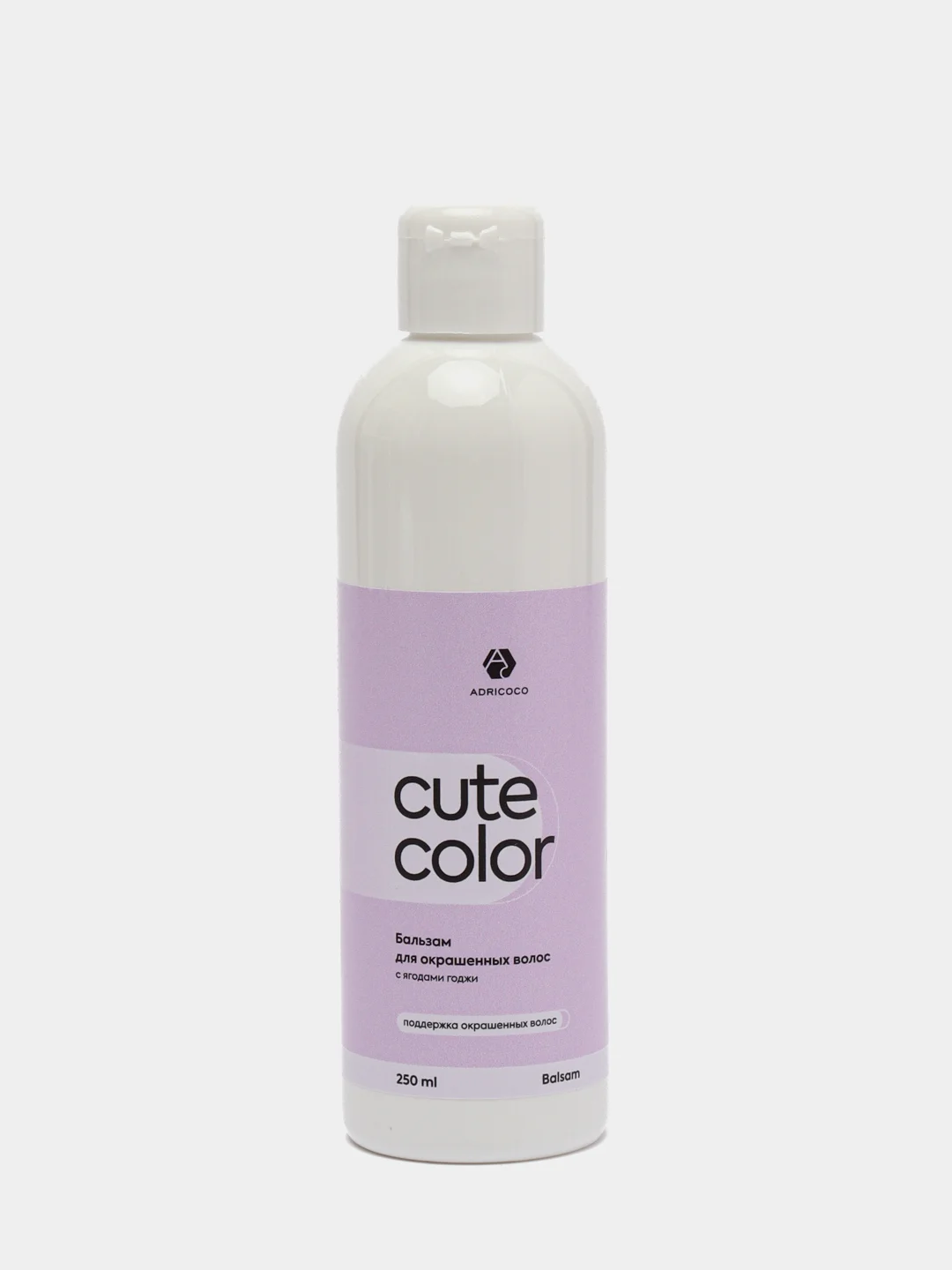 Бальзам для окрашенных волос Adricoco Cute Color,  с ягодами годжи, 250 мл