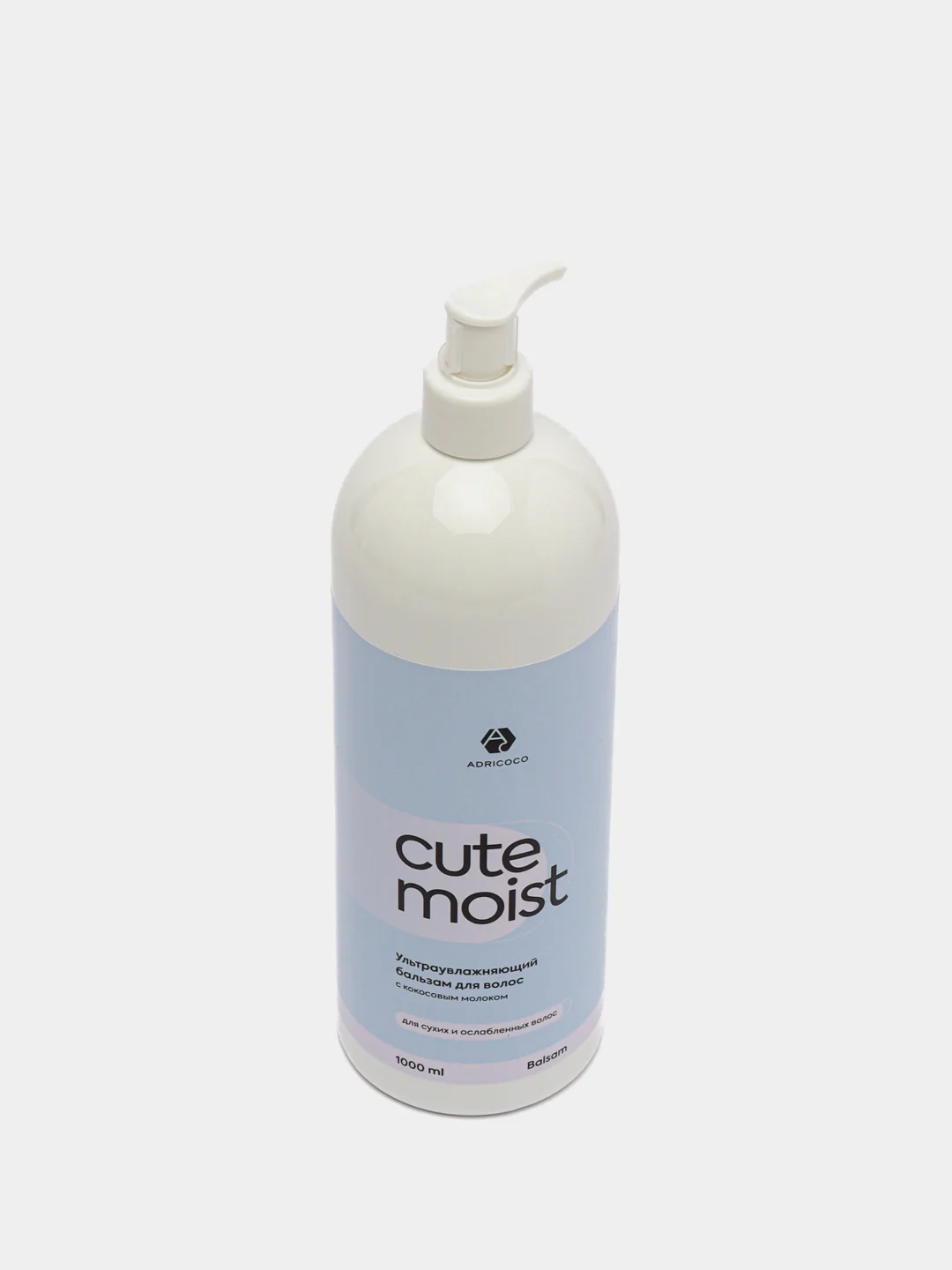 Бальзам для волос Adricoco Cute Moist, ультраувлажняющий, с кокосовым молоком, 1000 мл