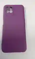 Фиолетовый чехол с защитой камеры и бархатом внутри Realme 8i