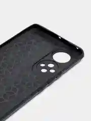 Черный чехол Honor 50, Huawei Nova 9 силиконовый под кожу со стразами с блестками