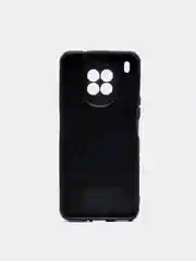 Синий чехол силиконовый Honor 50 Lite, Huawei Nova 8i, под кожу, со стразами и блестками