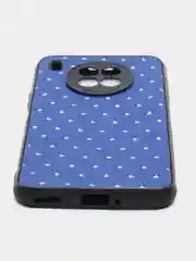 Синий чехол силиконовый Honor 50 Lite, Huawei Nova 8i, под кожу, со стразами и блестками