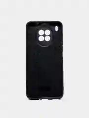 Красный чехол силиконовый Honor 50 Lite, Huawei Nova 8i, под кожу, со стразами и блестками