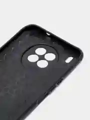 Небесно-голубой чехол силиконовый Honor 50 Lite, Huawei Nova 8i, под кожу, со стразами и блестками