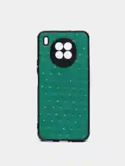 Лайм чехол силиконовый Honor 50 Lite, Huawei Nova 8i, под кожу, со стразами и блестками