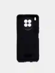 Черный чехол силиконовый Honor 50 Lite, Huawei Nova 8i, под кожу, со стразами и блестками