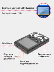 Желтый игровая приставка Sup Game Box 400 в 1 портативная карманная консоль, сега, нинтендо