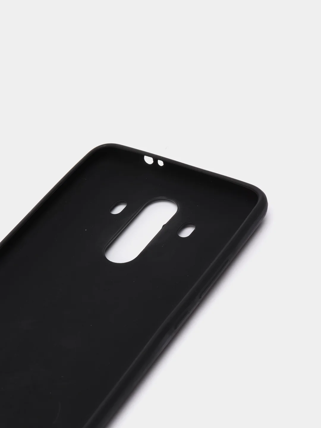 Черный чехол НАКЛАДКА ИЗ ЭКОКОЖИ ДЛЯ HUAWEI MATE 10 PRO