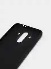Черный чехол НАКЛАДКА ИЗ ЭКОКОЖИ ДЛЯ HUAWEI MATE 10 PRO