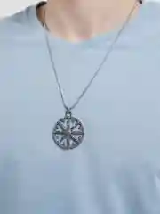 Угольный цепочка мужская на шею, с подвеской