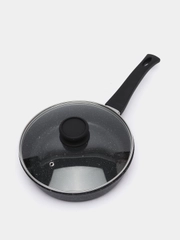 Сковорода Гардарика 1222-04-10 Орион с ручкой soft-touch, крышкой 22 см