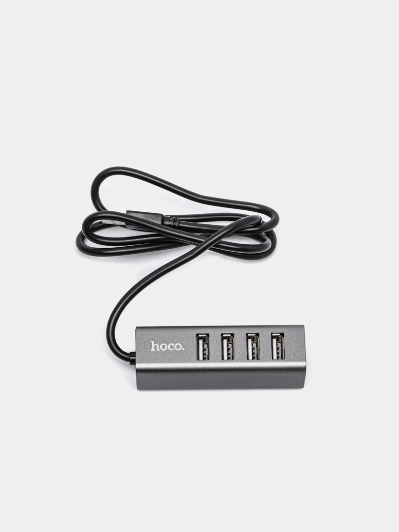 USB HUB на 4 порта  Hoco HB1, серый