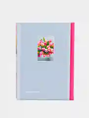 Вишнёвый фотоальбом 100 фото, 10х15, "Цветы", твёрдая обложка