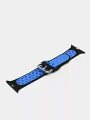 Синий спортивный силиконовый ремешок для Apple Watch SE, 7, 6, 5, 4, 3, 2, 1