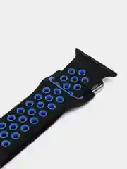 Синий спортивный силиконовый ремешок для Apple Watch SE, 7, 6, 5, 4, 3, 2, 1