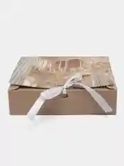 Горчичный коробка подарочная складная для наборов "Present"