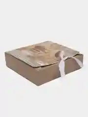 Горчичный коробка подарочная складная для наборов "Present"