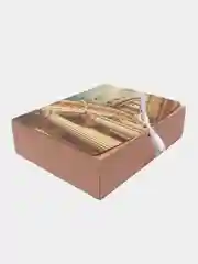 Бежевый коробка подарочная складная для наборов "Present"
