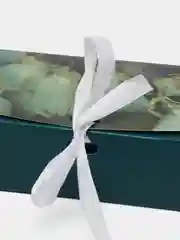 Зеленый коробка подарочная складная для наборов "Present"