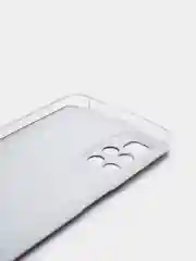 Серебряный силиконовый чехол на Xiaomi Redmi 10 / Сяоми Редми 10 прозрачный с рисунком, защита камеры