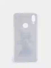 Серый силиконовый чехол на Xiaomi Redmi Note 7 / Сяоми Редми Нот 7 прозрачный, с рисунком