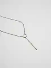 Серебряный цепочка на шею с подвеской
