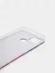 Бирюзовый силиконовый чехол на Oppo Realme C21/Реалми С21 прозрачный, с рисунком, защита камеры