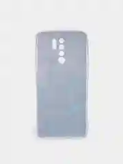 Бирюзовый силиконовый чехол на Xiaomi Redmi 9 / Сяоми Редми 9 прозрачный, с рисунком, защита камеры