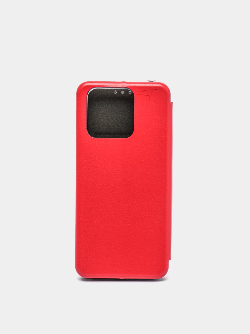 Красный чехол-книжка Xiaomi Redmi 10C