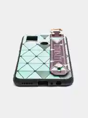 Зеленый силиконовый чехол Honor 9A, с кольцом и ремешком