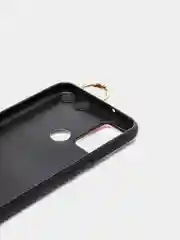Желтый силиконовый чехол Honor 9A, с кольцом и ремешком