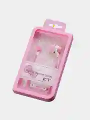 Голубой проводные милые наушники Hello Kitty, наушники на андроид проводные