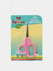 Розовый ножницы детские 0М+ "Бусинка",арт  1002