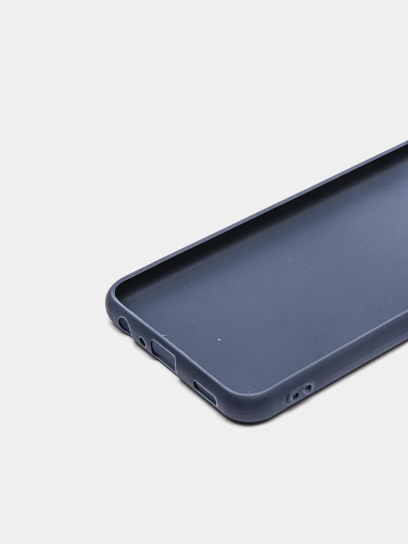 Темно-синий силиконовый чехол для Samsung Galaxy A23, однотонный, с защитой камеры