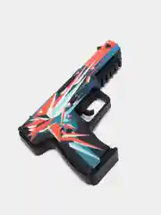 Алый резинкострел пистолет Five-Seven (FN) из кс го / cs go (Буйство Красок), дерево
