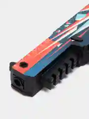 Алый резинкострел пистолет Five-Seven (FN) из кс го / cs go (Буйство Красок), дерево