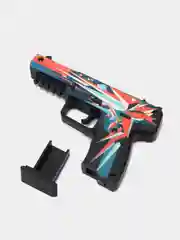 Алый резинкострел пистолет Five-Seven (FN) из кс го / cs go (Буйство Красок), дерево