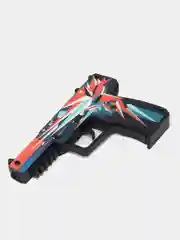 Алый резинкострел пистолет Five-Seven (FN) из кс го / cs go (Буйство Красок), дерево