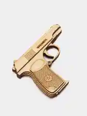 Белый пистолет деревянный, 2 вида