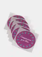 Лавандовый наклейки hand made, хэндмэйд на 23 февраля и 8 марта